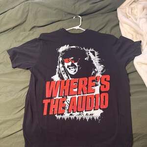Vintage Dr Disrespect T-Shirt 93 94 Where's the Audio 2 Double Sided Tee Black H